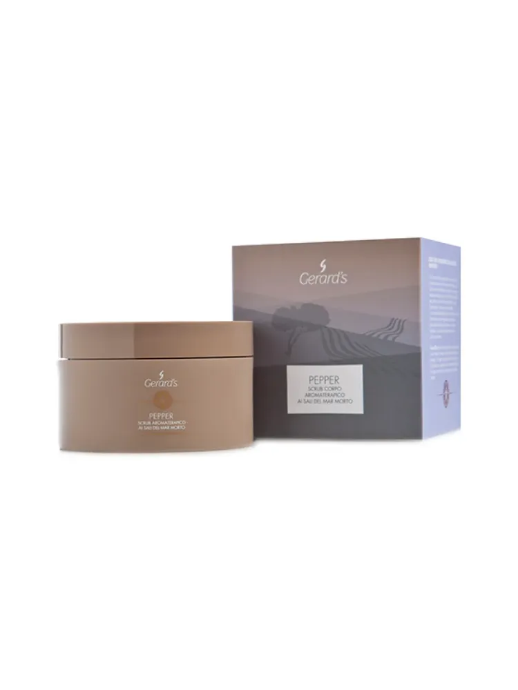 GERARD'S PEPPER SCRUB – Ароматерапевтический скраб для тела с солью мертвого моря