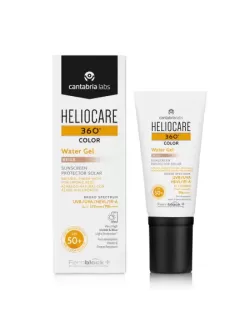 HELIOCARE 360 WATER GEL SPF 50+ BEIGE  – Солнцезащитный  увлажняющий гель-флюид с СПФ 50+ (БЕЖЕВЫЙ)