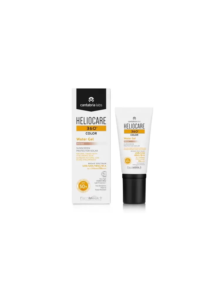 HELIOCARE 360 WATER GEL SPF 50+ BEIGE  – Солнцезащитный  увлажняющий гель-флюид с СПФ 50+ (БЕЖЕВЫЙ)