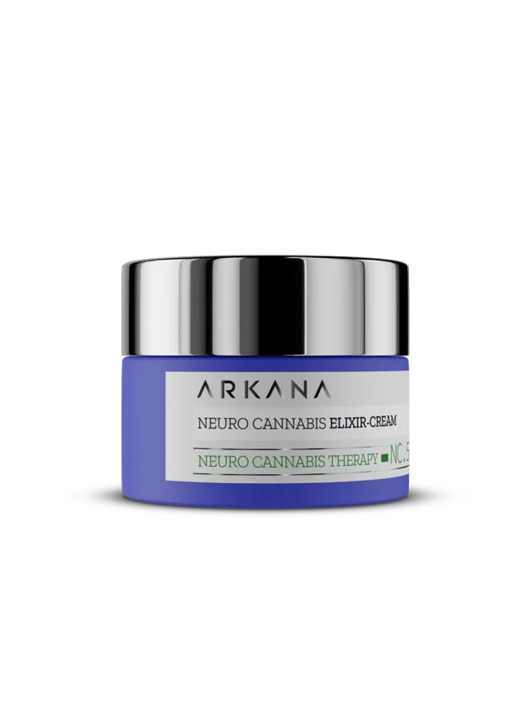 Neuro Cannabis Elixir- Cream — Восстанавливающий нейрокрем - эликсир для лица со стволовыми клетками конопли, 50 мл