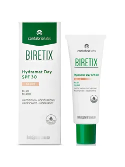 BIRETIX Hydramat Day Color SPF30 — Флюид увлажняющий с тоном, 50 мл