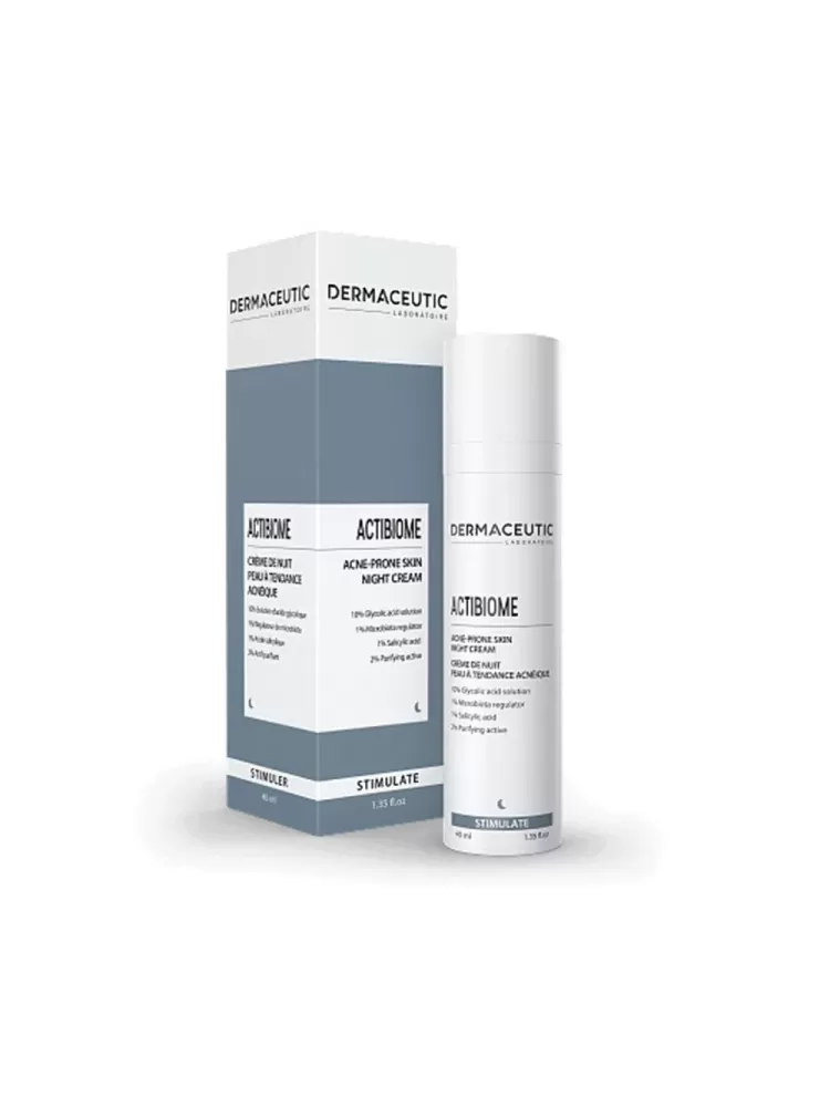 DERMACEUTIC ACTIVABIOME – Ночной крем для кожи, склонной к акне